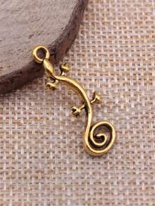 20pcs 29x11mm Gecko Charms Pendant For DIY Jewelry Making Necklace Keychain Phone Chain Bracelet Making Accessories Handmade Craft Making Findings - Lizard - View 8
