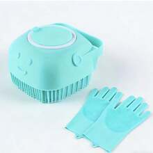 1 bộ cọ tắm cho thú cưng + găng tay tắm, cọ tắm massage bằng silicon kèm giá đựng dầu gội, thích hợp để tắm cho chó và mèo. - Nhiều màu - Xem 8
