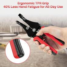 Kìm tuốt dây điện tự động đa năng 1 chiếc - Kìm cắt và bấm đầu dây kim loại dùng để tuốt, cắt và bấm đầu dây điện. - 1 - Xem 8