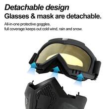 Bicycle Face Mask Goggles, Windproof Bicycle Face Mask Goggles, Dustproof Bicycle Face Mask With Goggles, Comfortable And Breathable For Cycling, Bicycle Riding Goggles Mask, Suitable For Motorcycles And Bicycles, Soft And Comfortable Fit With No Pressure, Breathable - Cycling Face Mask Goggles - View 4