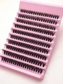40D/40D*2 200pcs Cluster 8mm-16mm D-Curl Thick & Dense False Eyelashes Extension Set, Creates Natural & Dramatic Effect. DIY Home Use Fake Lashes - D - View 6
