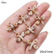 10pcs Cute Dolphin Butterfly Dragonfly Acrylic Pendant DIY Handmade Earrings Bracelet Hanging Accessories - Multicolor - View 18