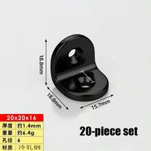 0.6 Inch Wide Right Angle Fixed Bracket, 20mm, 25mm, 30mm, 40mm, 50mm, 65mm, 80mm And Other Specifications, Fixing Parts, Material Cold-Rolled Steel - L-shaped Angle Brackets - View 23