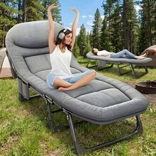 AORAN 75-Inch Folding Bed, Camping Bed, Portable Folding Guest Bed, Bearing 320/370/400/500/600 Lbs Adult Outdoor Travel Bed, Suitable For Patios And Camping Elegant Outdoor Furniture, Outdoor Only - 折疊床 - 查看 5