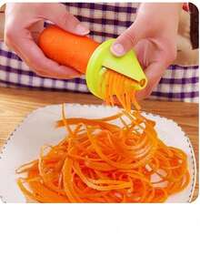 1 cái dụng cụ gọt vỏ và xay rau củ quả đa năng dạng xoắn ốc - Thích hợp cho khoai tây, cà rốt, củ cải, v.v. - Nhiều màu - Xem 2