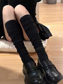 1 Pair Thigh High Socks, Cotton Over-The-Knee Tall Socks For Women - Multicolor - View 1