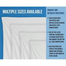 Whale Tapestry Ocean Lovers, Starry Night Wall Hanging Decor, Blue Whale Marine Life Art, Mythical Ocean Home Decor - 1PC - 查看 6