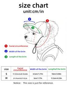 PETCIRCLE 1件装宠物狗猫可爱小型犬幼犬户外时尚休闲浪漫配饰时尚眼镜棒球帽 - 红色帽檐白色时尚眼镜 - 彩色 - 查看 7