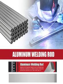 10 Stück/20 Stück/50 Stück/100 Stück/200 Stück Aluminium Schweißstäbe, vielseitig einsetzbar in der Energie-, Chemie- und anderen Industrien, geeignet zum Schweißen und Reparieren von Aluminium, Edelstahl, verzinktem Stahl, hochfestem Kupfer und anderen Materialien, Aluminium-Flussmittel-gefüllte Schweißstäbe mit niedriger Temperatur - Aluminium-Schweißstäbe - Übersicht 3