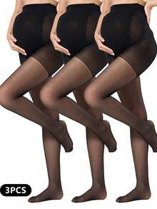 Black Thin Maternity Pantyhose | Mature Minimalist Style | Suitable For Spring, Summer, Autumn Daily Wear - Multicolor - View 39
