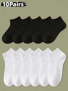 20 đôi đen/20 đôi trắng/5 đen + 5 trắng/5 đen + 5 trắng + 5 xám/10 đen + 10 trắng/10 đen + 10 trắng + 10 xám. Tất cổ ngắn nữ màu đen trắng xám, tất ngắn thời trang tối giản. - Nhiều màu - Xem 8