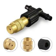 Bộ tưới tự động bằng đồng thau | Trang bị vòi phun bằng đồng thau, ống dẫn nước sân vườn 4/7 inch, vòi phun điều chỉnh được bằng đồng, thích hợp cho vườn, ban công, nhà kính, làm vườn, tưới cỏ và sân. - Bộ dụng cụ tưới tự động bằng đồng thau - Xem 3