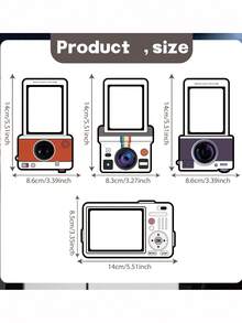 1 pieza Marco de fotos magnético de acrílico para refrigerador, estilo artístico y creativo, portafotos magnético para película instantánea - 1PC - Ver 3