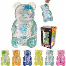 1/12个装软糖熊挤压玩具，儿童减压感官玩具，派对礼物，挤压球，应急玩具，圣诞节/复活节礼物 - 極光 - 查看 2