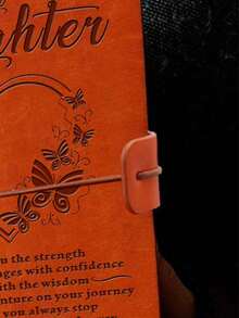 High-Quality Cartoon Notebook, PU Leather Travel Journal, Letter Combination, Gift For Women & Men, Refillable Notepad - Multiple Styles - View 9