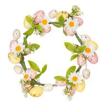 Artificial Lemon Wreath, Fruit Wreath With Yellow Lemons And Artificial Green Leaves, Suitable For Door, Window, Wall Decor, Holiday Decoration - Multicolor - View 9