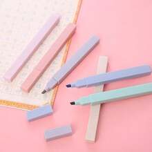 12pcs/Set Morand Fluorescent Highlighter Pens, Vibrant Retro Colors, Large Ink Capacity, Suitable For Students Back To School Season - Multicolor - View 7