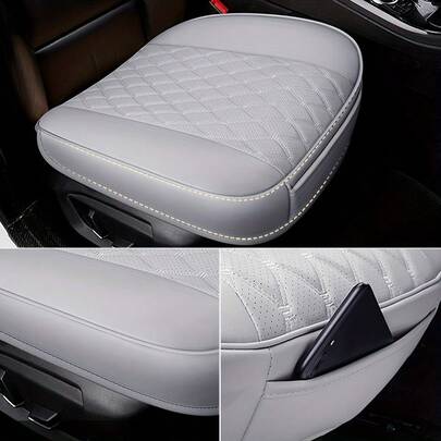 All-Season Soft PU Leather Car Seat Cover - Removable, Universal Fit For SUV/Pickup, Easy To Clean & Maintain