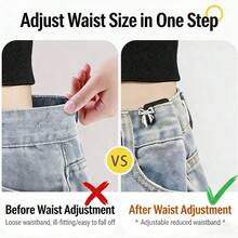 2/3/4/5/6/8pcs Fashion Denim Waist Cincher Buckles, No Sewing No Punching Quick Waist Adjustable Buckle, Suitable For Fixing Waistband Of Jeans, Shirt Cuffs, Multi-Purpose Decorative Clips, Various Styles, Fashionable And Elegant Waist Accessory - Style - View 8