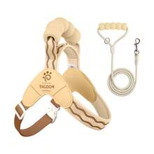 2pcs/Set New Dog Saddle Chest Harness With Soft Handles And Leash, Outdoor Travel Essential Pet Chest Strap - Multicolor - View 29