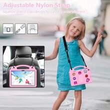 Funda Compatible con Honor Pad X8 10.1" 2022 /Honor Pad X8 Lite/ MatePad SE 10.1" 2022/MatePad T10s/T10/Enjoy Tablet 2 10.1", con Asa/Correa de Hombro/Soporte, Rosa-B,42530841 - Rosa vieja - Ver 6