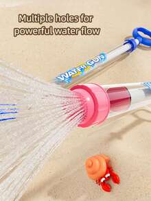3 piezas Juguetes de pistola de agua con forma de fuegos artificiales de alta presión y de extracción, juguetes de pistola de agua portátiles adecuados para parejas y niños para usar en la piscina, la playa, el patio trasero y otras actividades acuáticas al aire libre en verano - Multicolor - Ver 5