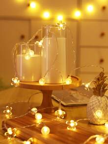1 dây đèn LED pha lê hình hoa anh đào dài 1.5M (10 bóng) / dài 3M (20 bóng) - Trang trí tiệc hoa, trang trí nhà cửa, trang trí phòng ngủ cho sinh nhật, đám cưới, đạo cụ chụp ảnh hoa trong phòng ngủ, đèn tạo không khí Ngày của Mẹ, trang trí đám cưới, trang trí sinh nhật, trang trí đèn cổ tích. - Bóng bong bóng + hoa anh đào - Xem 8