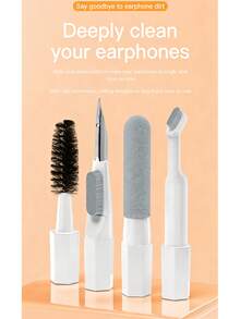 20-In-1 Cleaning Kit, Multi-Functional Portable Cleaning Set Suitable For Cleaning Computer Keyboard, Earphones, Pen, Phone Screen, Dust Brush For Laptop, Smartphone, Tablet, Camera And More - View 7