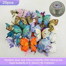 1 Bộ Rèm Treo Hình Bướm Hoa, Rèm Cửa Tự Làm Bằng Vải Thủ Công Phong Cách Bohemian, Vách Ngăn Phòng Trang Trí Đẹp Mắt Cho Nhà Cửa, Tiệc Cưới, Trang Trí Nhà Cửa - Rèm cửa hình bướm bằng vải nhiều màu sắc - Xem 6