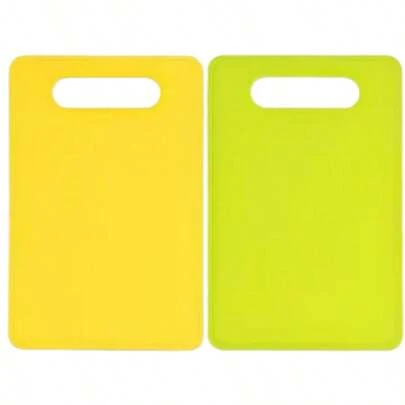 Plastic Cutting Board, Small Kitchen Cutting Board, Color-Coded Cutting Board Specifically For Meat, Vegetables, And Fruits, Easy-To-Grip Handle, Non-Slip, Space-Saving, Suitable For Kitchen, Travel, And Outdoor Activities