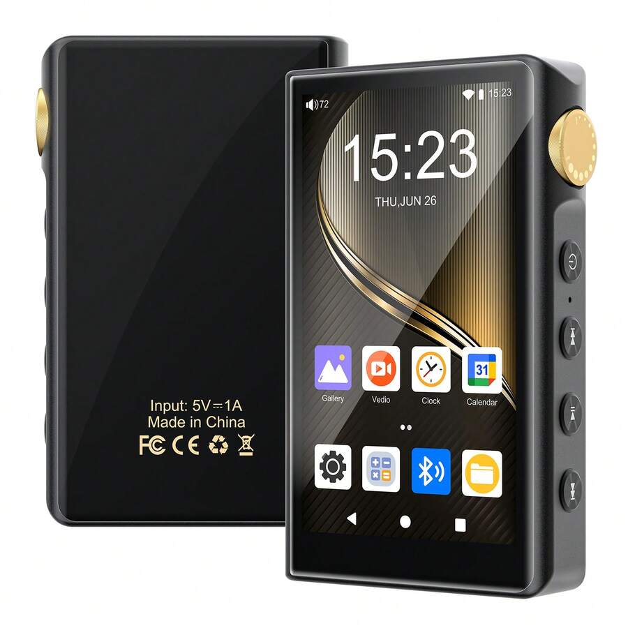 Android 12 Lossless Music Player, Bluetooth, WiFi, DSD High-Resolution Audio Player, Supports Up To 512GB Expansion - View 1