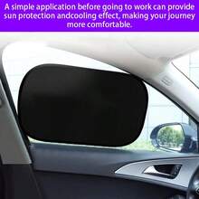 Car Windshield Sunshade, Anti-UV Heat Insulation Curtain, Universal Car Window Shade - A - View 3