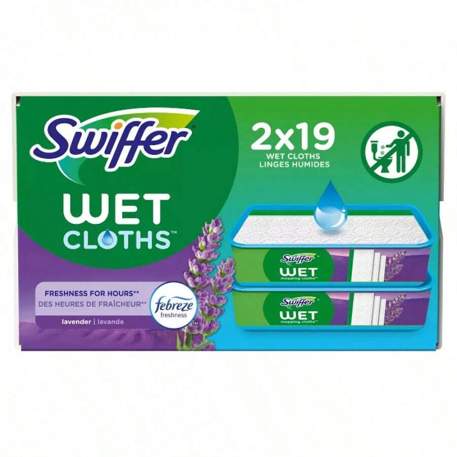 Sweeper Wet Mopping Cloth - Lavender - 38ct - 1 - 查看 1