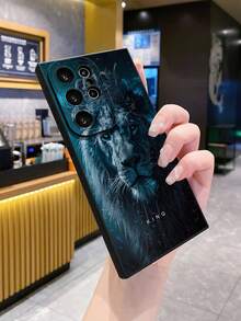 1个狮子图案防震手机壳，适合作为生日或圣诞礼物送给女朋友、男朋友、女儿、青少年 - 黑色 - 查看 4