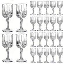 1/2/4/6/8pcs Transparent Stemware, Elegant Reusable Glassware Suitable For Holidays, Weddings, Halloween, Christmas, Various Events And Parties, High-End Drinkware, Durable And Easy To Clean - Clear - View 2