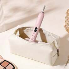 Electric Nail Drill, Mini Nail Drill USB Machine With 12 PCS Drills Bits & Sanding Bands,Manicure Art Pen Remove Polisher, Gel Nail Drill For Acrylic, Manicure Pen Sander Polisher, Cuticle Removal, Suitable For Women Home Or Nail Salon Use, Beginner-Friendly - Pink - View 5
