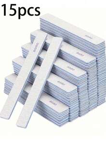 25pcs (Optional 80/80, 100/180) Grit Nail Files, Acrylic Nail Sanding Boards, Professional Manicure Tools, Suitable For Home & Salon, Durable Double-Sided - Multicolor - View 14