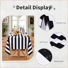 Tablecloths - Black and White - View 2