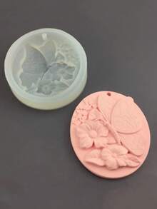 菊花、蝴蝶、心形、樱花硅胶模具吊坠，香薰石膏模具吊坠 - A-白色 - 查看 5