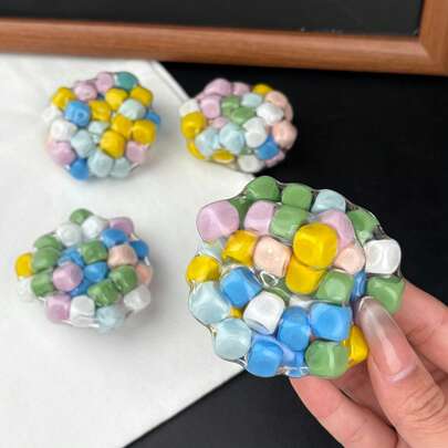 Squeeze Stress Ball Toy, Excellent Toy Suitable For Children And Adults, Ideal Gift, Fidget Toy, Shareable Gift, Ideal Easter Gift, Portable Toy, Fun Handmade Ball Toy, Holiday Shoppers, Great For Backyard, Camping Or Travel, Outdoor Play Time, Fun Design, Perfect For Halloween, Thanksgiving And Christmas Gifts, Best Christmas Choice, Stress Relief Ball Toy