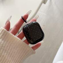 粉色波点可爱耳机保护套，兼容苹果 Pro 2/ 3/ 2，韩日风格 - 黑色 - 查看 4