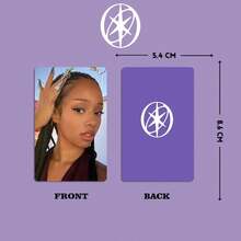 K-Pop KATSEYE GOLDEN HOUR Part4 LNGSHOT <Saucin'><Backseat><FaceTime> 8pcs/4pcs/6pcs Collectible Photo Cards Set - Fanmade Scrapbook Kit, K-Pop Birthday Gift Trading Cards With Display Box, Bookmark Set, Collection Card Valentine's Day Gift Small Gift Popular Group Support Card, Collection Small Card - Multicolor - View 3