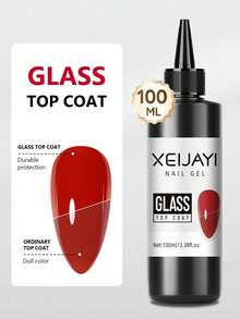 XEIJAYI Esmalte de uñas de gel de 100ml con capa superior de vidrio de larga duración, capa base de goma resistente, fortalecedor de uñas LED UV, gel floreciente, pegamento para puntas de uñas y suavizante de cutículas - Multicolor - Ver 11