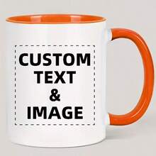 1pc Customized Photo Mug, Personalized Design Mug, Customized Text Mug, Personalized Photo Coffee Cup, Customized Family Mug, Homemade Mug, Customized Coffee Cup, Mother's Day Gift, Father's Day Gift, Valentine's Day Gift, Anniversary Gift - Multicolor - View 47
