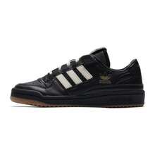 Adidas Women's Sneakers FORUM LOW CL W Lightweight Casual Outdoor Sneakers JP9021 - Black/Off-white/Gold - View 1