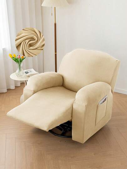 1/2/3pcs, Solid-Color Milk Silk Elastic Thickened Sofa Seat Cover, Waterproof And Elastic, Dust-Proof And Washable, Massage Chair Cover, Multiple Color Options, Household Appliances, Modern Minimalist All-Season All-Purpose Anti-Slip Sofa Cover, All-Inclusive Pet Home Decoration,Pet Friendly Home Decor