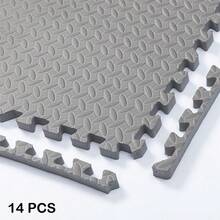 14片装 30*30厘米/11.81*11.81英寸 互锁式地垫，减震地板，加厚卧室垫，适用于露台、健身房、瑜伽室、培训学校等场所。 - 彩色 - 查看 27