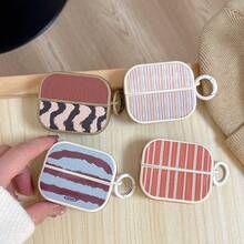 琥珀色豹纹纹理保护壳，兼容三星 Buds 3/Buds 3 Pro 耳机，低调奢华设计 - 彩色 - 查看 8