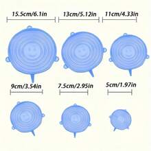 12 piezas Tapas de silicona extensibles - Juego de tapas de silicona para tazones - Cubiertas de sellado para preservación de alimentos, Utensilios de cocina de silicona - Multicolor - Ver 11