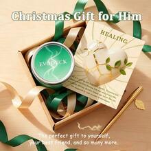 EVODUCK Candles Scenteds | Lavender & Eucalyptus 3oz Scented Soy Wax Candle With Green & White Crystal | For Deep Focus, Meditation, Yoga & Reading | Valentine's Day, Birthdays Gift | With Guidance Card - Crystal Candles - View 11